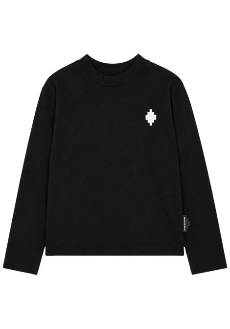 Black cotton T-shirt for girls MARCELO BURLON | JGTH107NERA